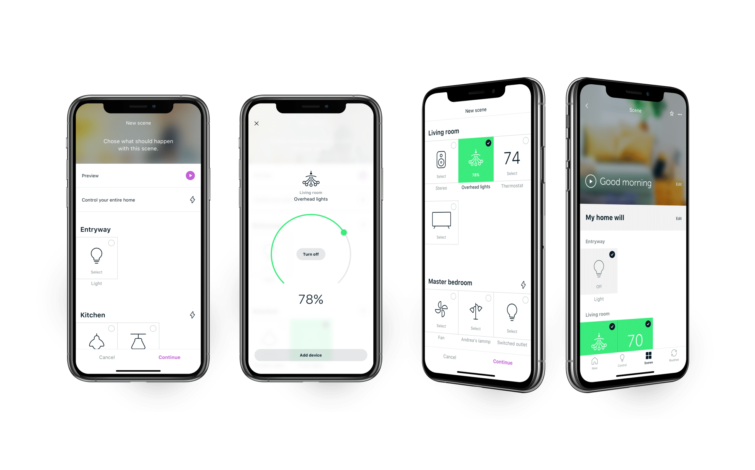 smart controls in a smart app